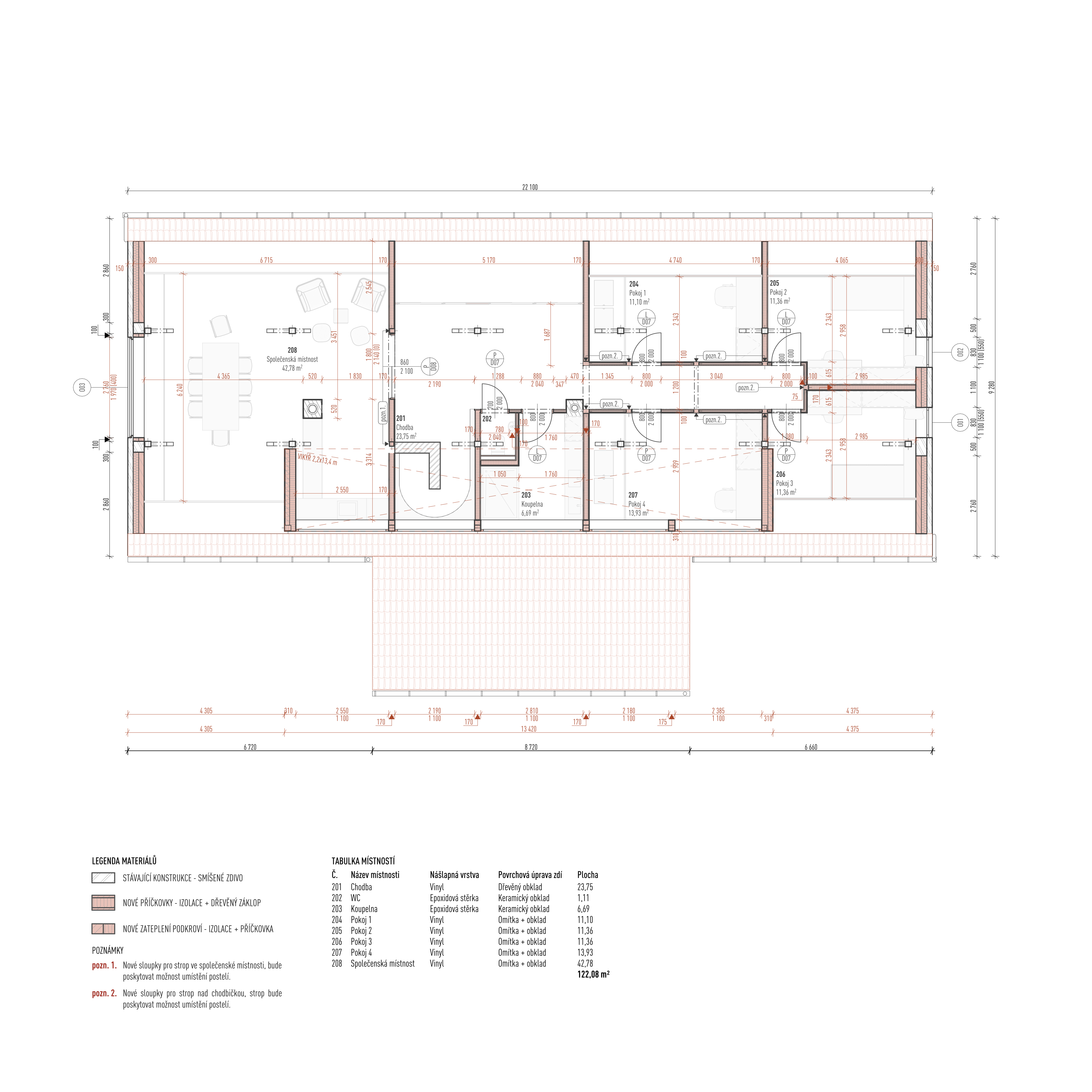 Proposed floor plan